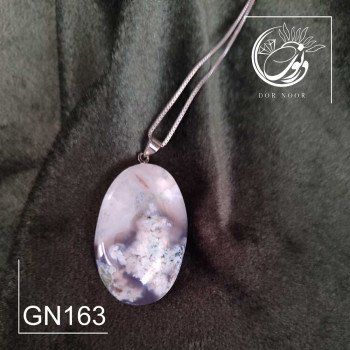 مدال با سنگ عقیق شجر بهاری کد GN163