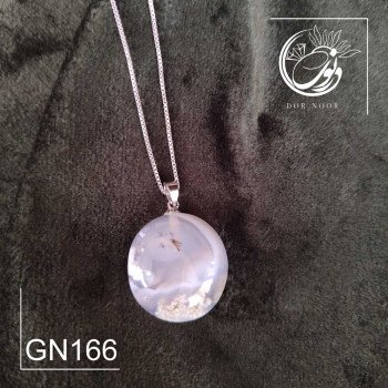 مدال با سنگ عقیق شجر بهاری کد GN166
