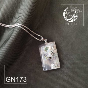 مدال با سنگ عقیق شجر بهاری کد GN173