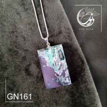 مدال با سنگ عقیق شجر بهاری کد gn161