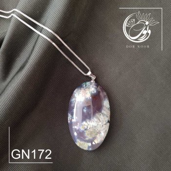 مدال با سنگ عقیق شجر بهاری کد GN172