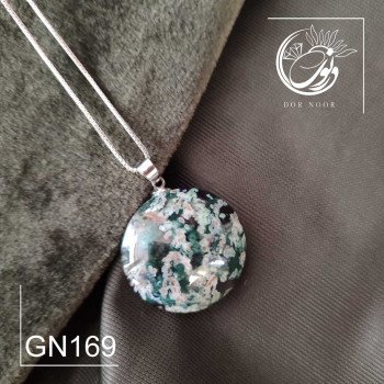مدال با سنگ عقیق شجر بهاری کد GN169