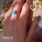 انگشتر نقره زنانه با سنگ فیروزه کد RW233