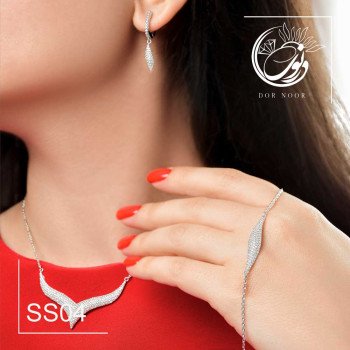 سرویس نقره با نگین اتمی کد SS04