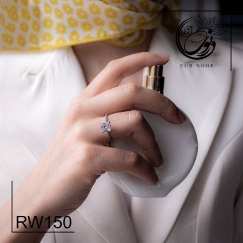 انگشتر نقره زنانه نگین اتمی کد Rw150_1