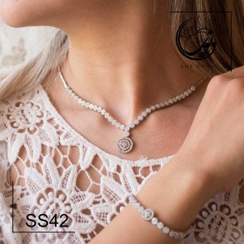 سرویس نقره با نگین اتمی کد SS4۲