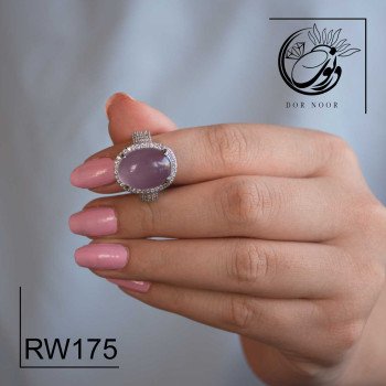 انگشتر نقره زنانه باسنگ زمرد rw175
