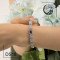 دستبند نقره باسنگ گارنت ds18