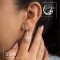 سرويس نقره زنانه با سنگ گارنت کد ss49