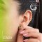 گوشواره نقره باسنگ زبرجد  ew29