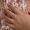 انگشتر نقره زنانه باسنگ زبرجد rw186