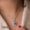 مدال نقره با سنگ فیروزه کد Gn36