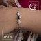 دستبند نقره با سنگ گارنت ds06