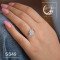 سرويس نقره زنانه با سنگ گارنت کد ss49