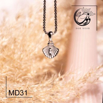 مدال نقره با نگین اتمی کد MD31