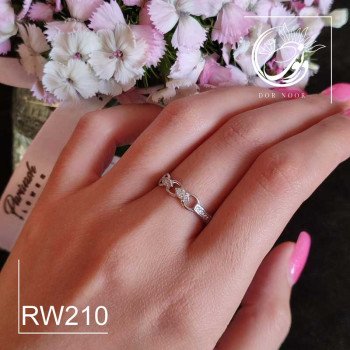 انگشتر نقره زنانه نگین اتمی کد Rw210