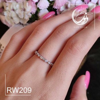 انگشتر نقره زنانه نگین اتمی کد Rw209