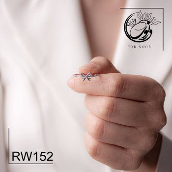 انگشتر نقره زنانه نگین اتمی کد Rw152