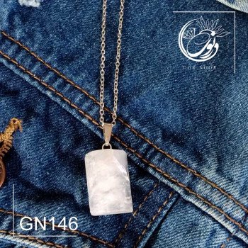 مدال با سنگ کوارتز شفاف کد Gn146
