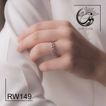 انگشتر نقره زنانه نگین اتمی کد Rw149