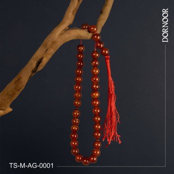 تسبیح عقیق سرخ 33 دانه